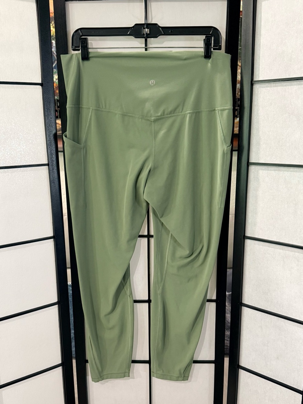 Lululemon Align High-Rise Grey Eucalyptus Leggings w/Pockets Size 14 NWOT - Picture 6 of 7